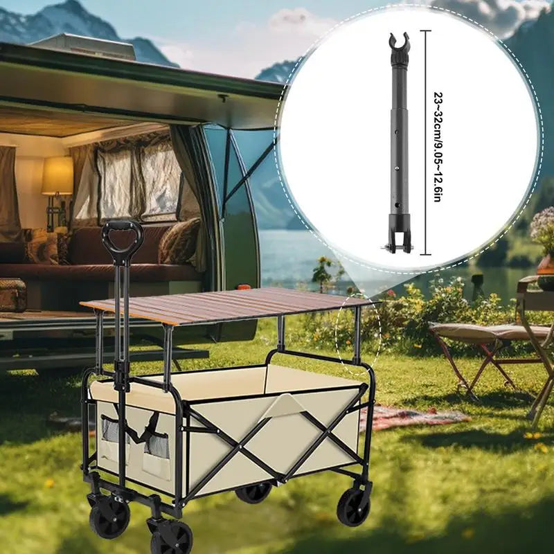 Nomadia TableFix – Support télescopique pour plateau de chariot pliable