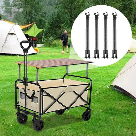 Folding Wagons Bracket Accessory Desktop Telescopic Pole For Camping Trolley Folding Table Leg Camping Cart Table Telescopic Rod